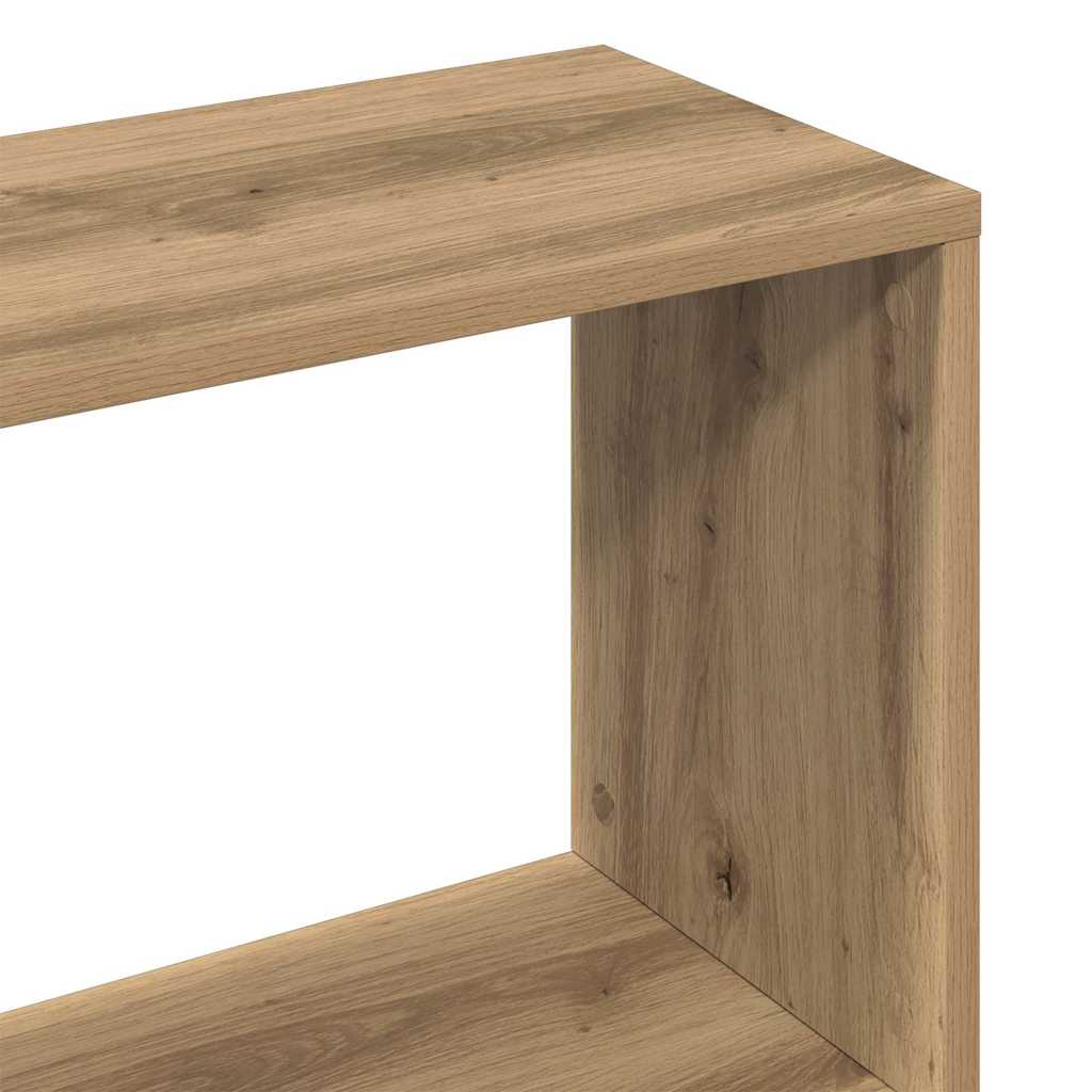 bogskab 80x24x192 cm konstrueret træ kunsteg
