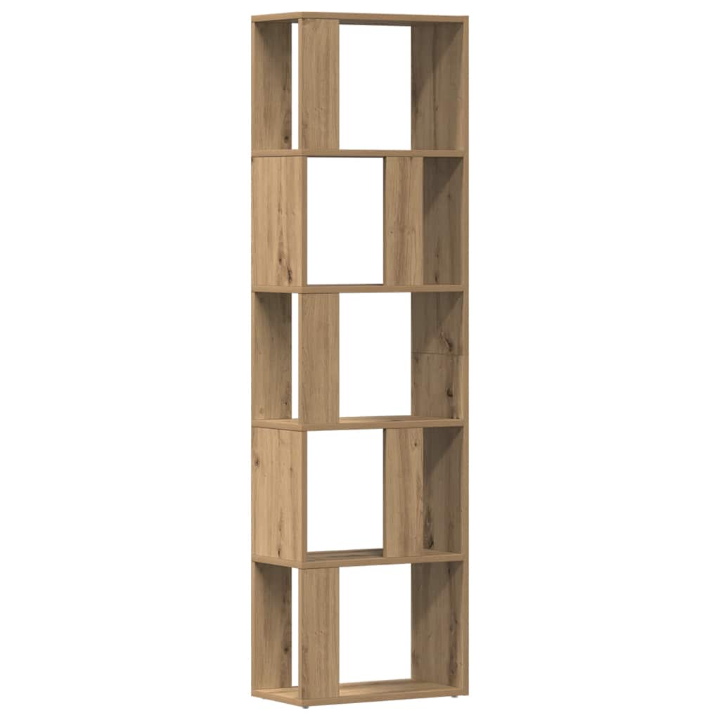 bogskab 45x24x159 cm konstrueret træ kunsteg