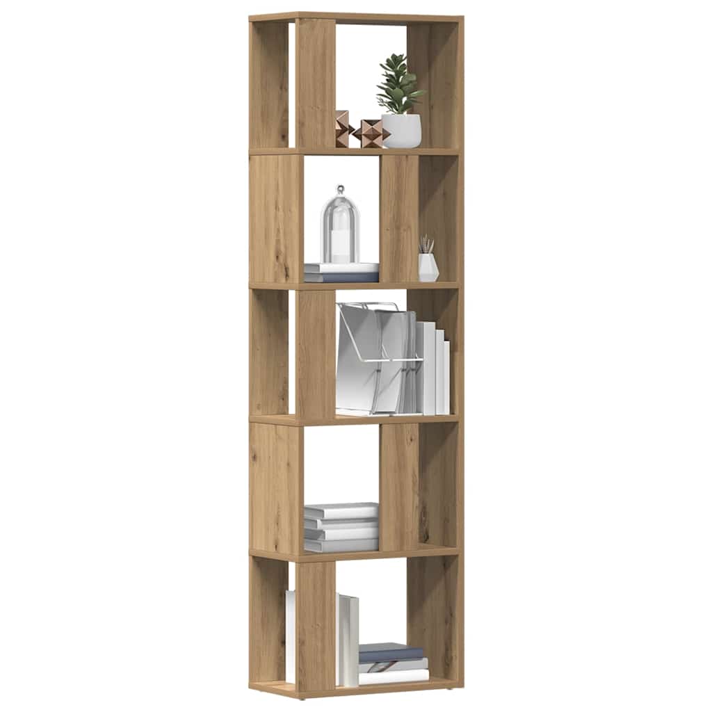 bogskab 45x24x159 cm konstrueret træ kunsteg