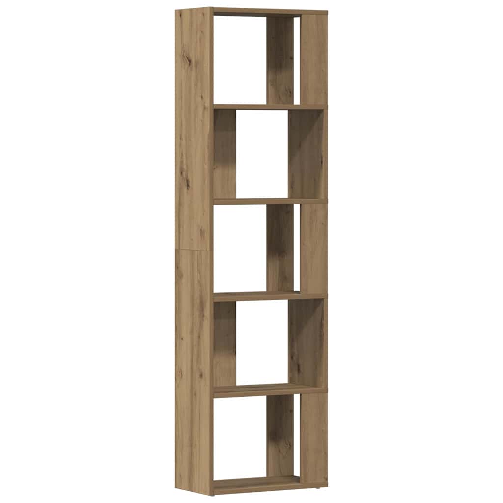 bogskab 45x24x159 cm konstrueret træ kunsteg