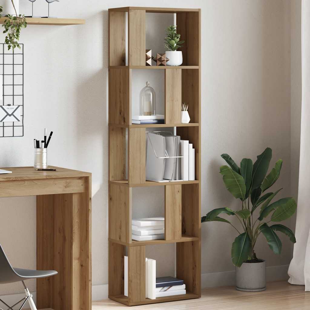 bogskab 45x24x159 cm konstrueret træ kunsteg