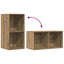LP opbevaringskasse 69,5x34x36 cm konstrueret træ kunsteg