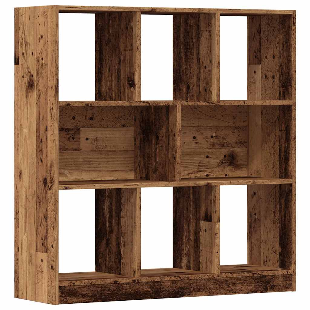 bogreol 97,5x29,5x100 cm konstrueret træ gammelt træ