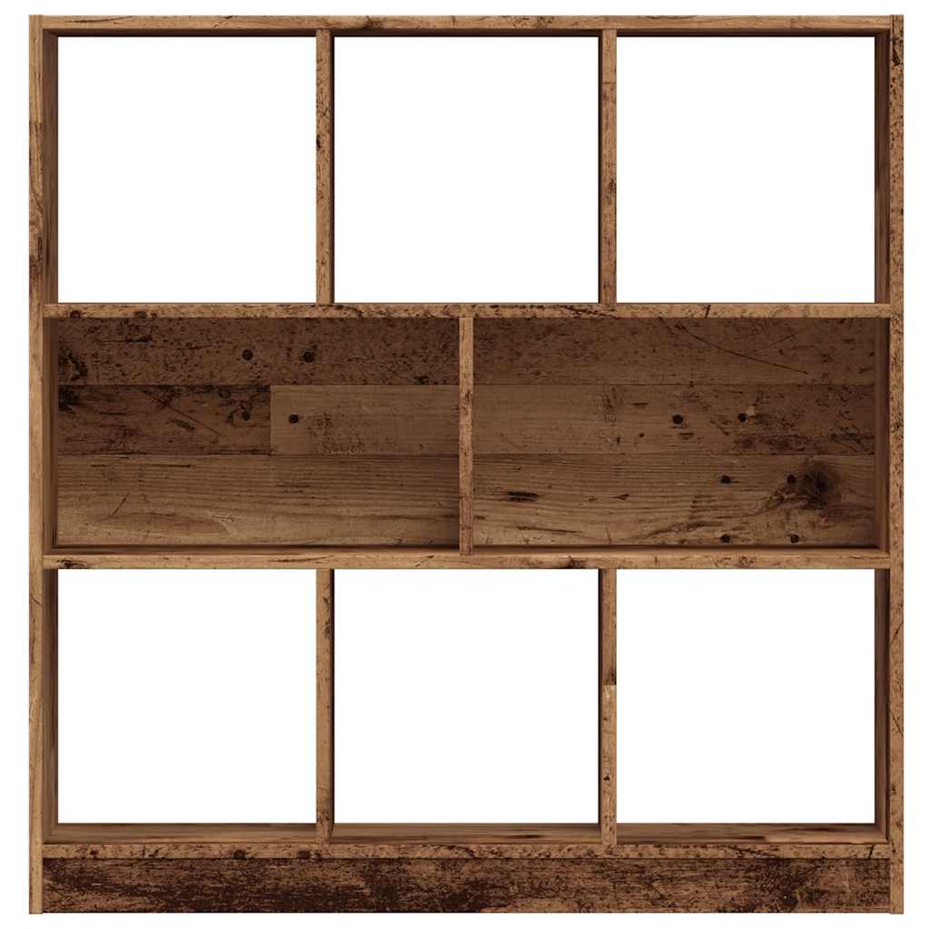 bogreol 97,5x29,5x100 cm konstrueret træ gammelt træ