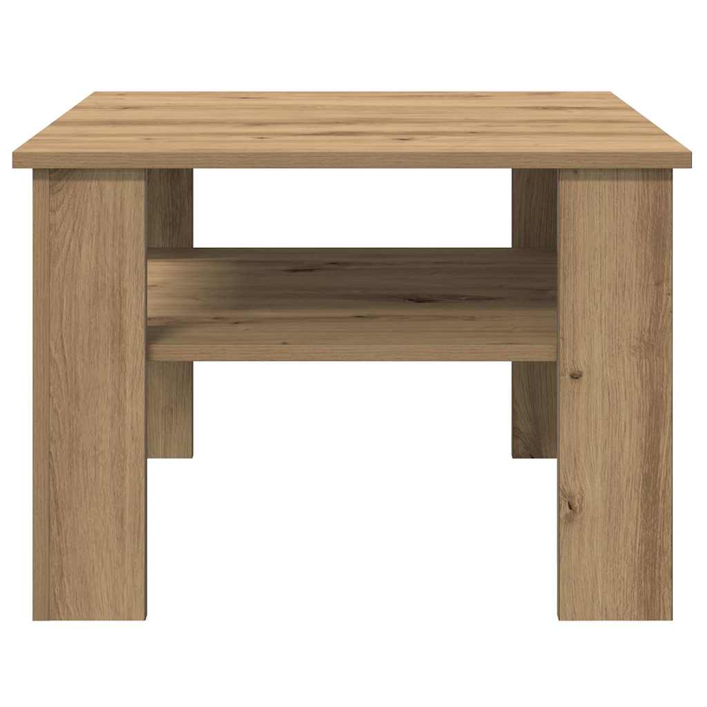 sofabord 60x60x42 cm konstrueret træ kunsteg