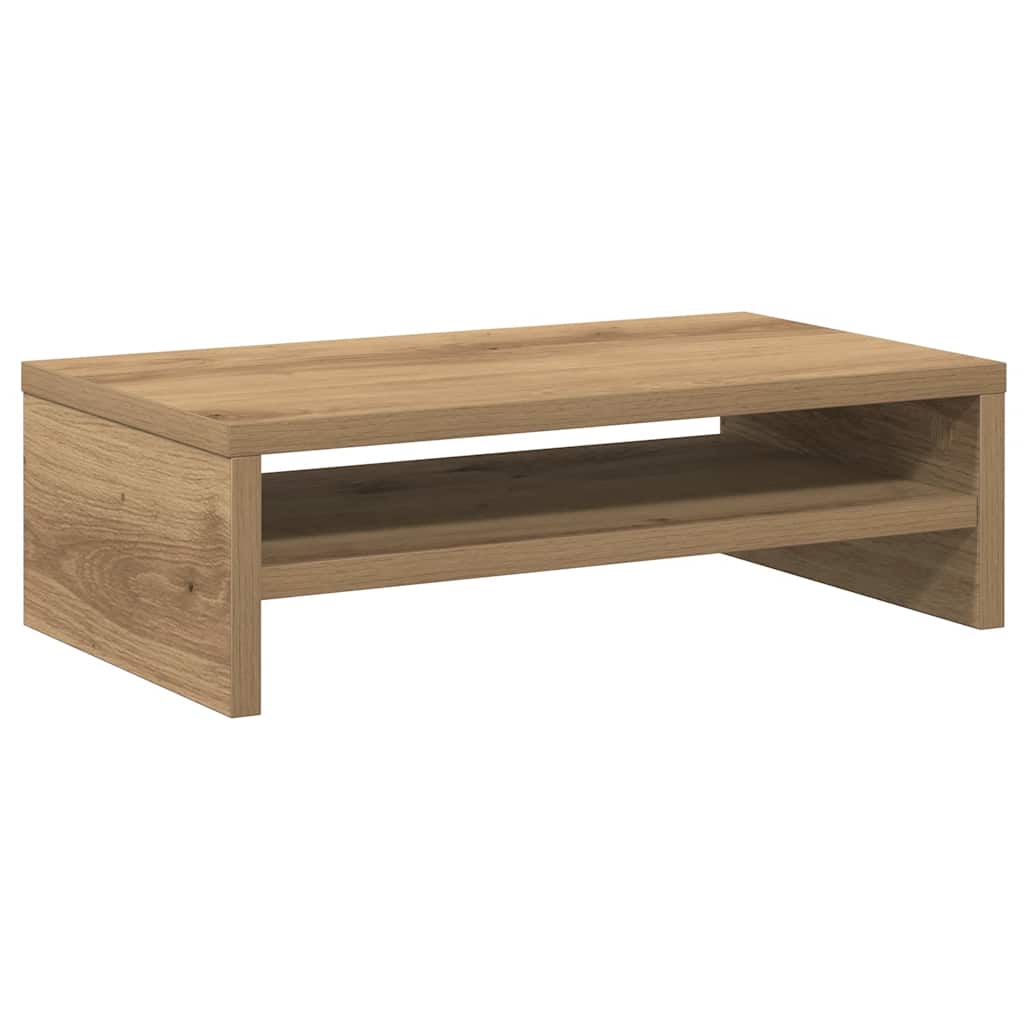 skærmstander 42x24x13 cm konstrueret træ egetræ