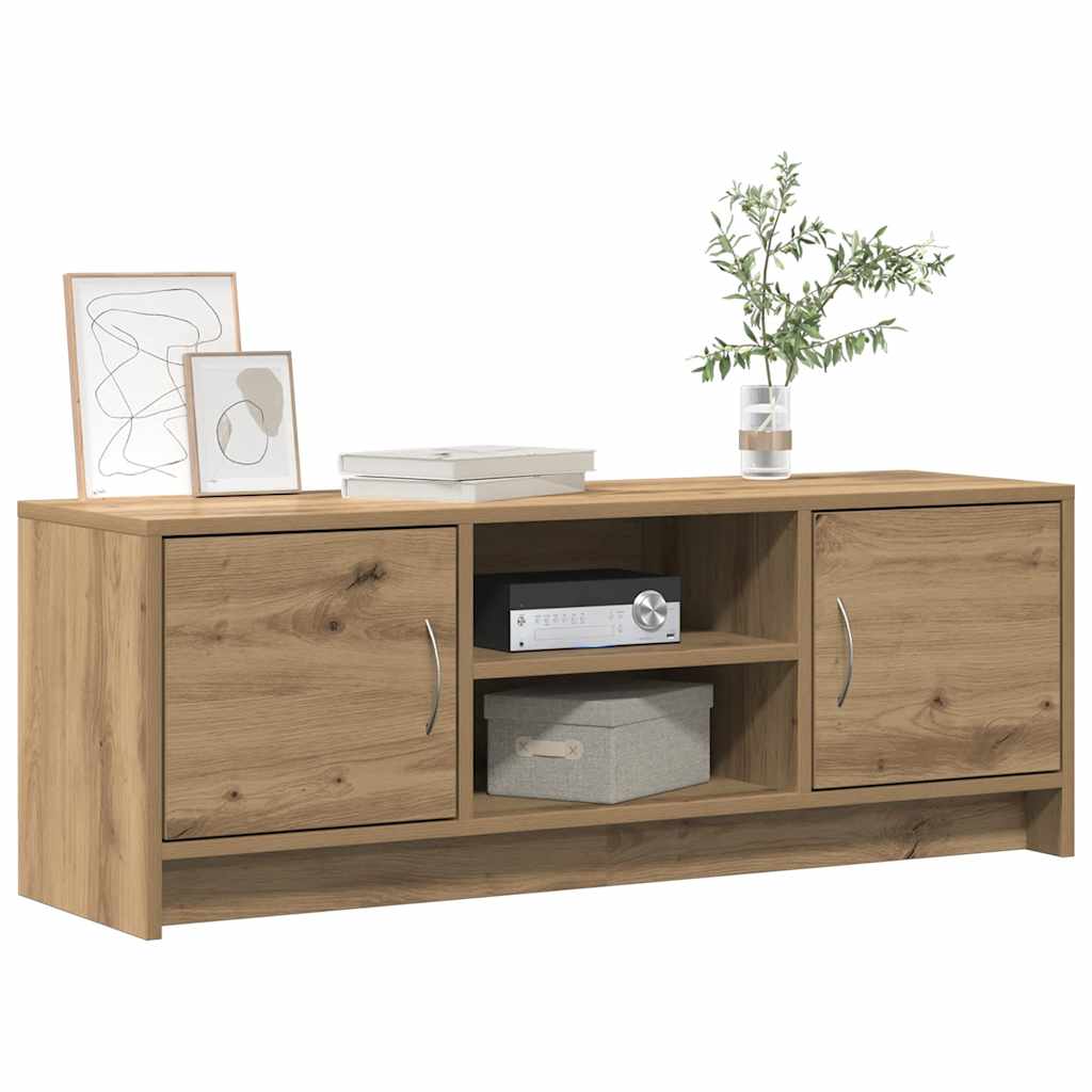 tv-bord 102x30x37,5 cm konstrueret træ kunsteg