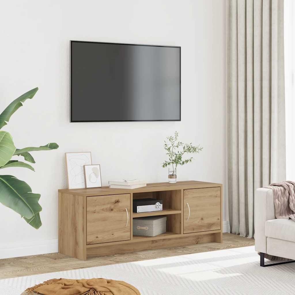 tv-bord 102x30x37,5 cm konstrueret træ kunsteg