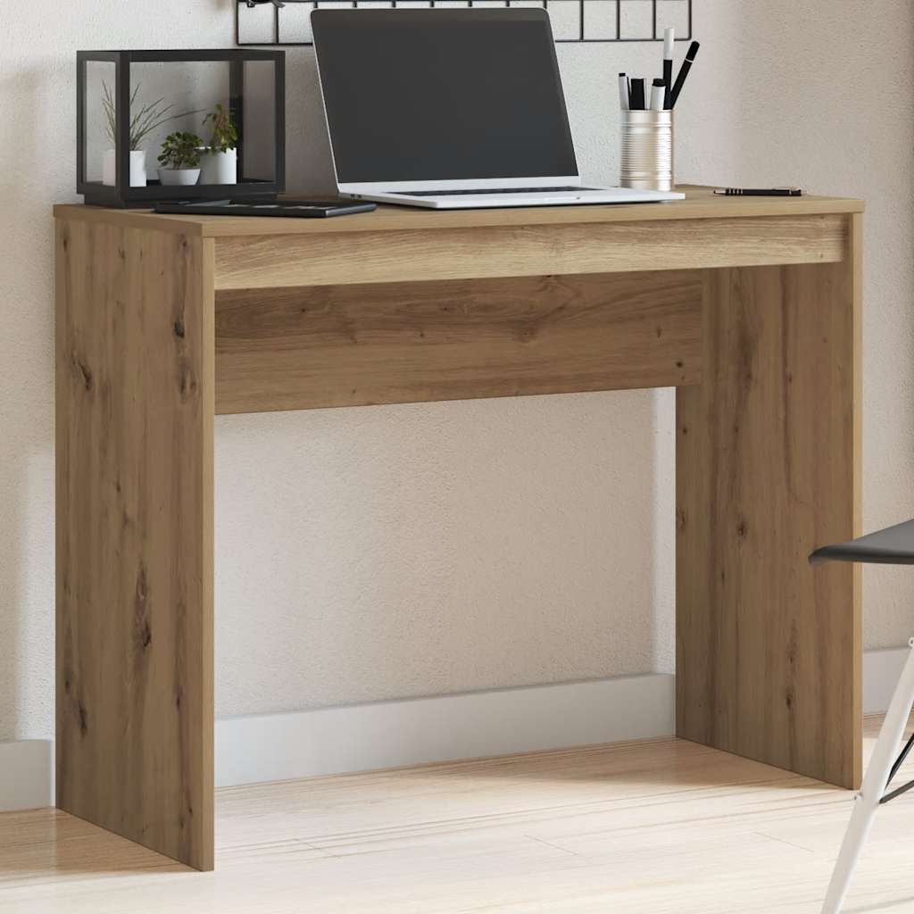 skrivebord 90x40x72 cm konstrueret træ kunsteg