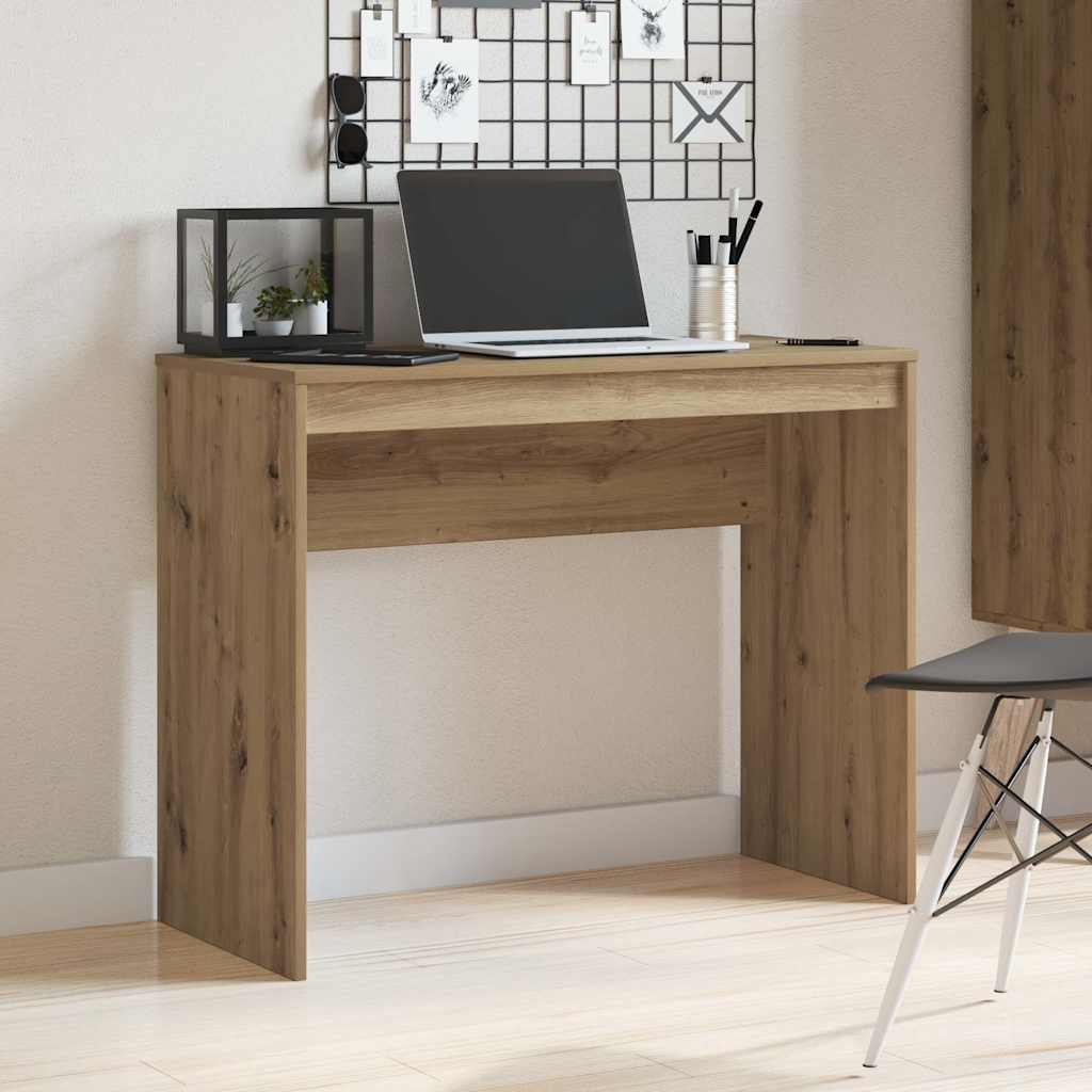 skrivebord 90x40x72 cm konstrueret træ kunsteg