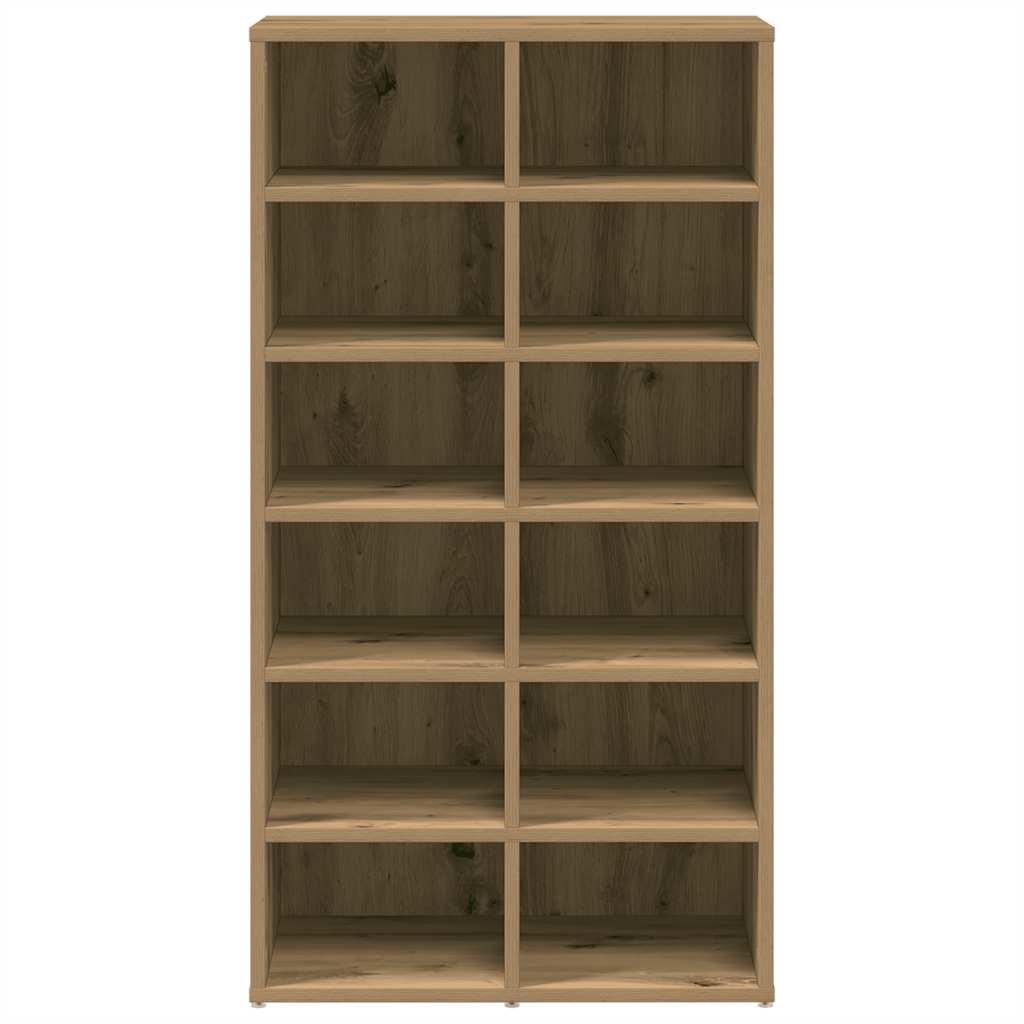 skoreol 54x34x100,5 cm konstrueret træ egetræsfarve
