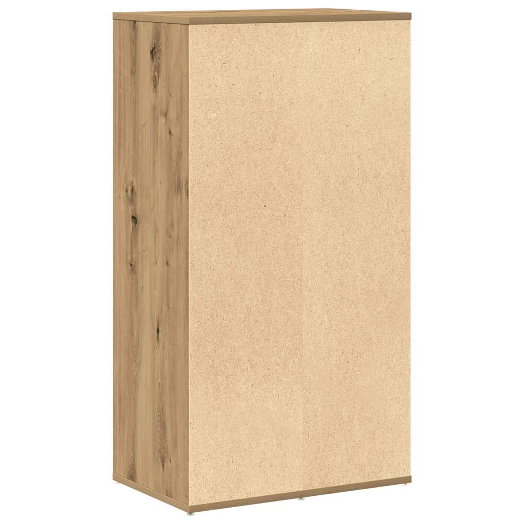 skoreol 54x34x100,5 cm konstrueret træ egetræsfarve