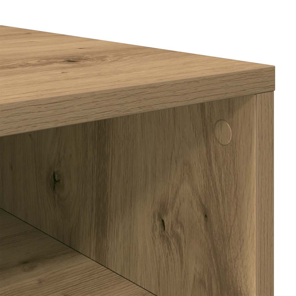 skoreol 54x34x100,5 cm konstrueret træ egetræsfarve
