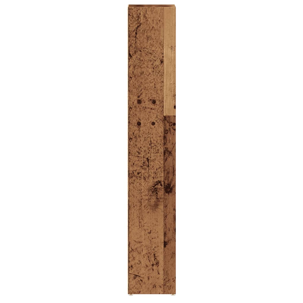smalle reoler 2 stk. 21x16x93,5 cm konstrueret træ antikt træ