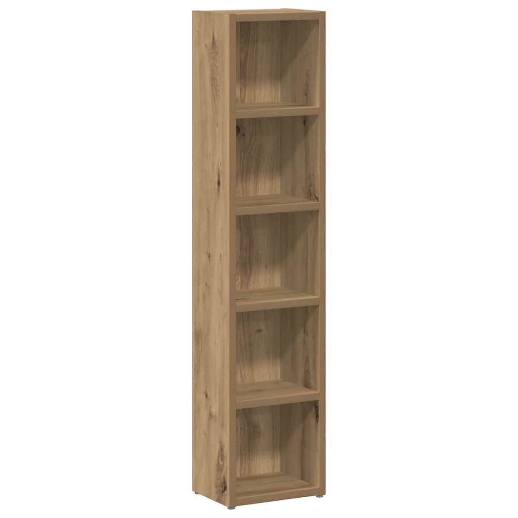smalle reoler 2 stk. 21x16x93,5 cm konstrueret træ kunsteg