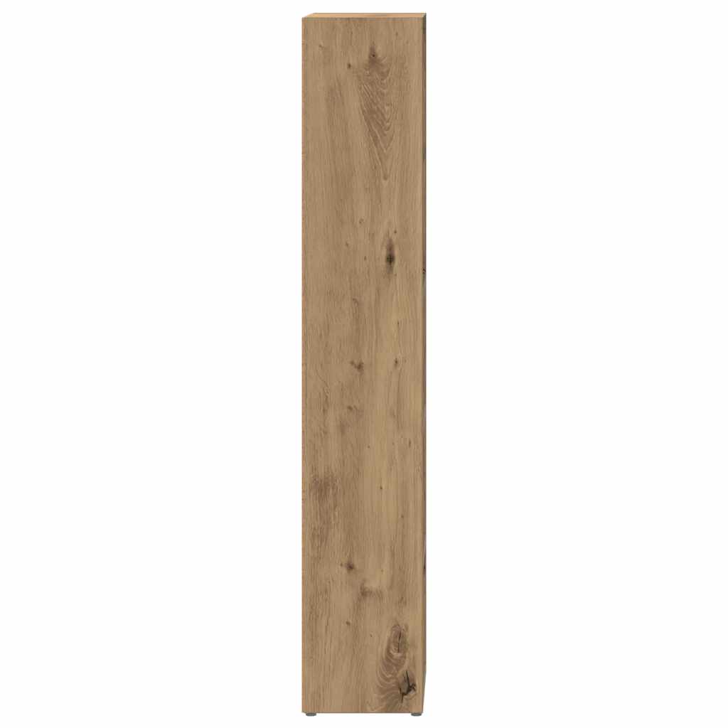 smalle reoler 2 stk. 21x16x93,5 cm konstrueret træ kunsteg