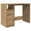 skrivebord 102x50x76 cm konstrueret træ kunsteg