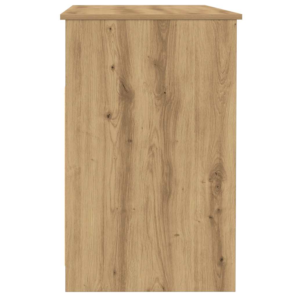 skrivebord 102x50x76 cm konstrueret træ kunsteg