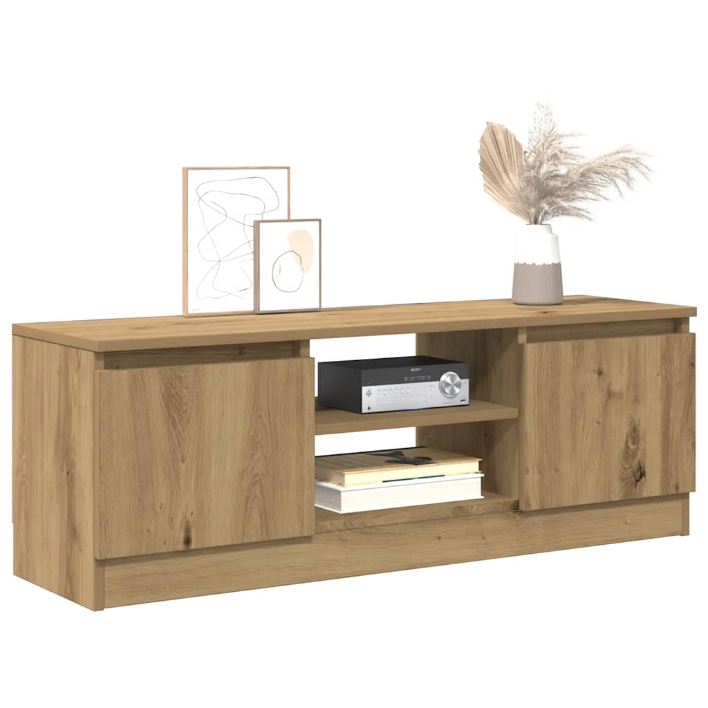 tv-bord 102x30x36 cm konstrueret træ kunsteg