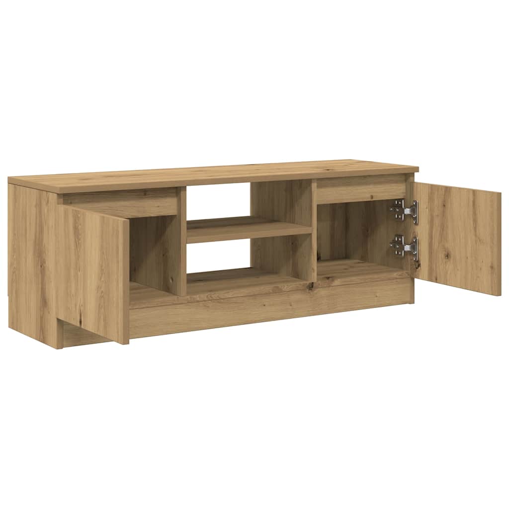 tv-bord 102x30x36 cm konstrueret træ kunsteg