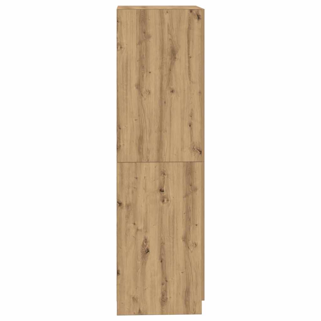 garderobe 90x52x200 cm konstrueret træ kunsteg