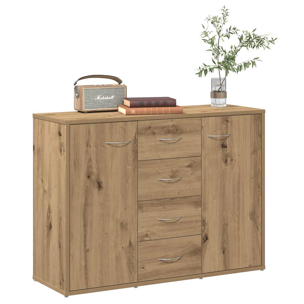 skænk 88x30x64 cm konstrueret træ kunsteg