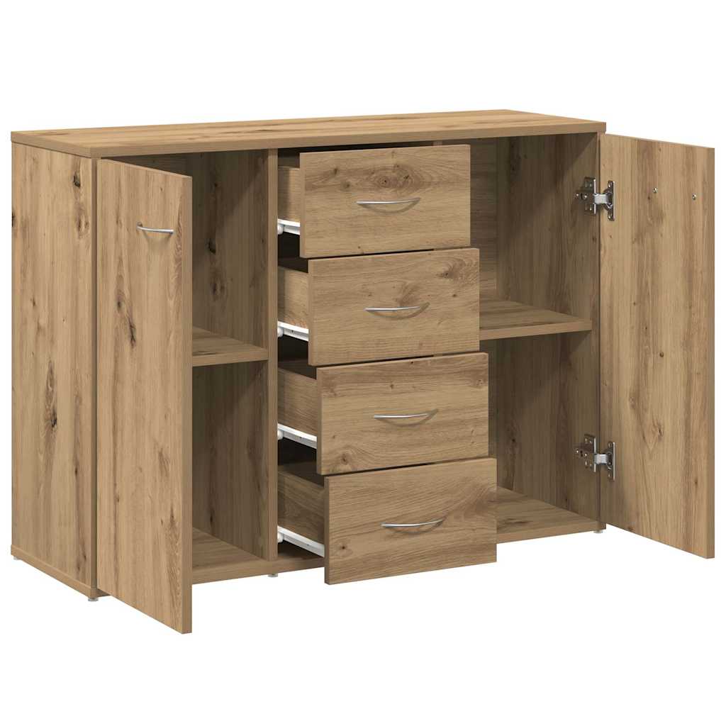 skænk 88x30x64 cm konstrueret træ kunsteg