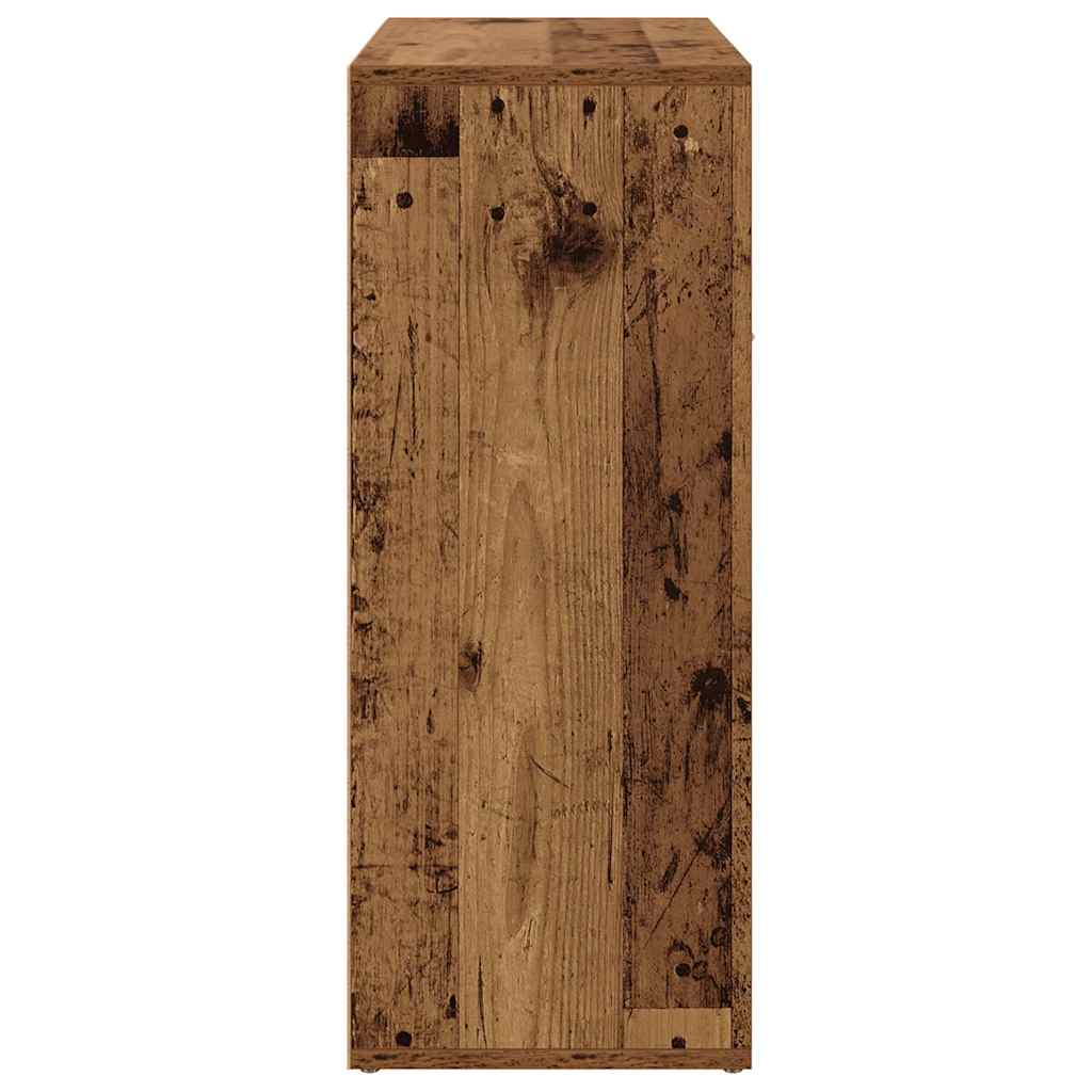 skænk 60x30x75 cm konstrueret træ antikt træ