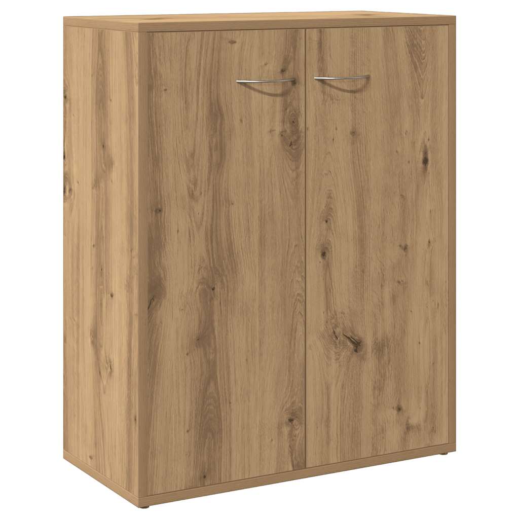 skænk 60x30x75 cm konstrueret træ egetræsfarve