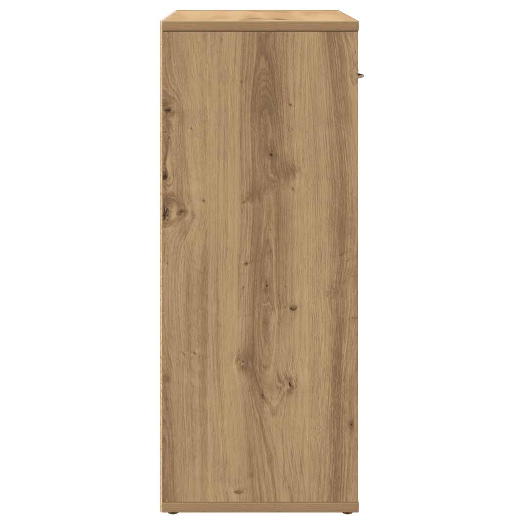 skænk 60x30x75 cm konstrueret træ egetræsfarve