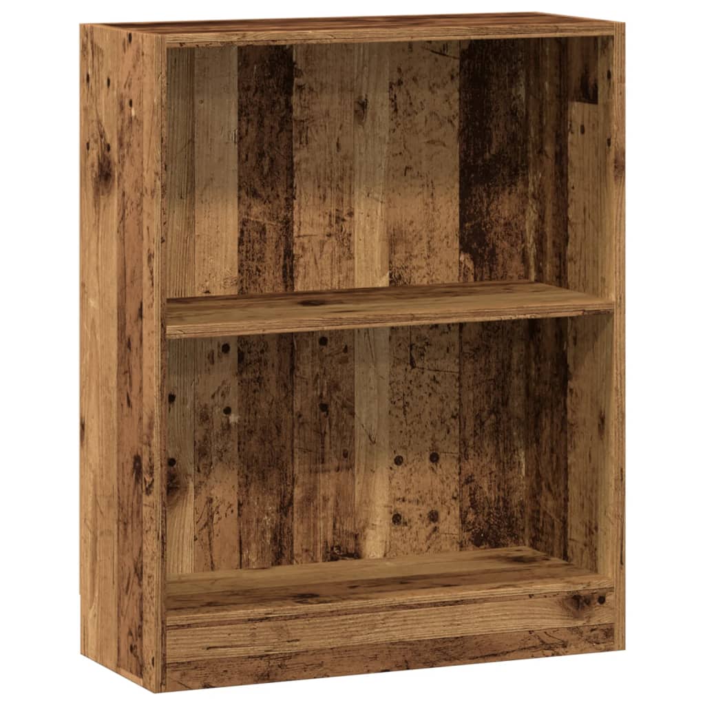 bogreol 60x24x76 cm konstrueret træ antikt træ