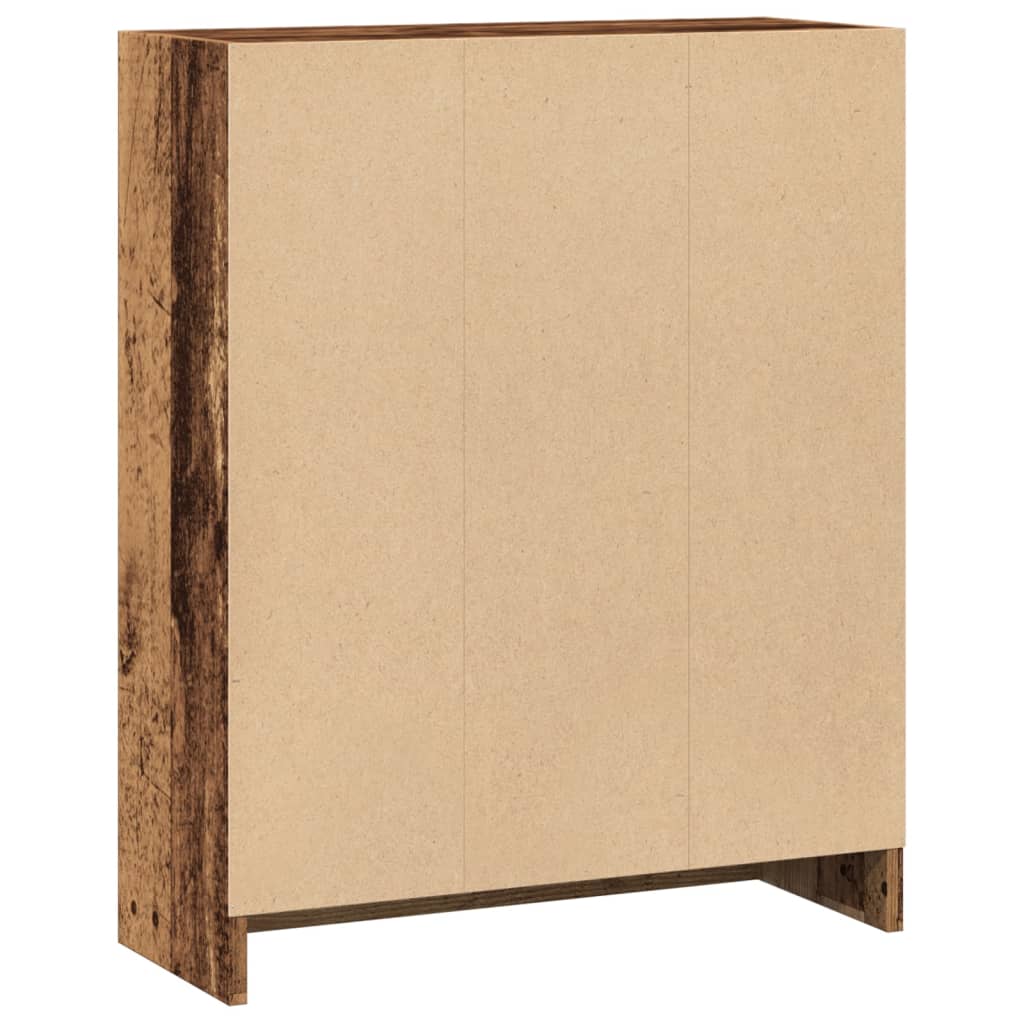 bogreol 60x24x76 cm konstrueret træ antikt træ