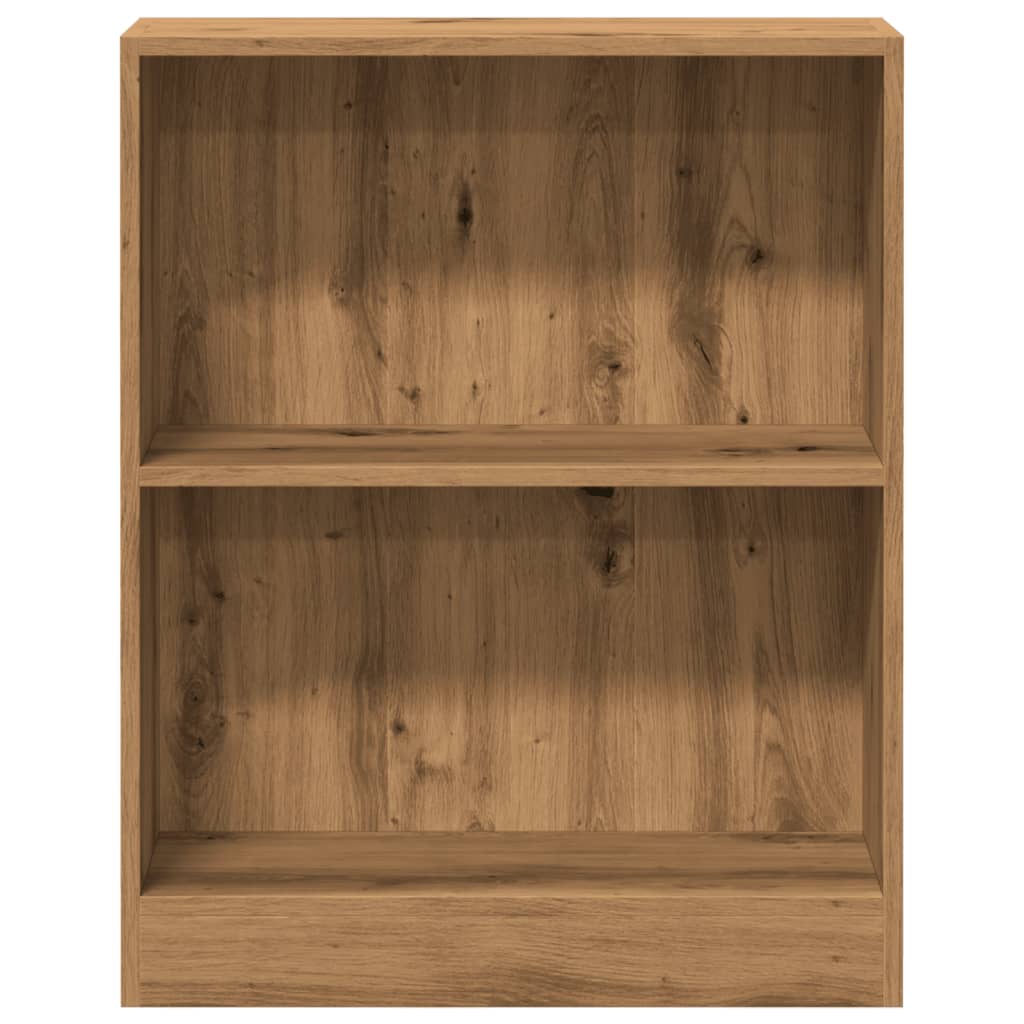 bogreol 60x24x76 cm konstrueret træ egetræsfarve
