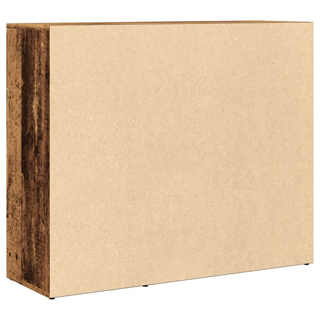 skænk 91x29,5x75 cm konstrueret træ antikt trælook