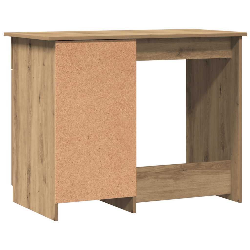 skrivebord 100x50x76 cm konstrueret træ kunsteg