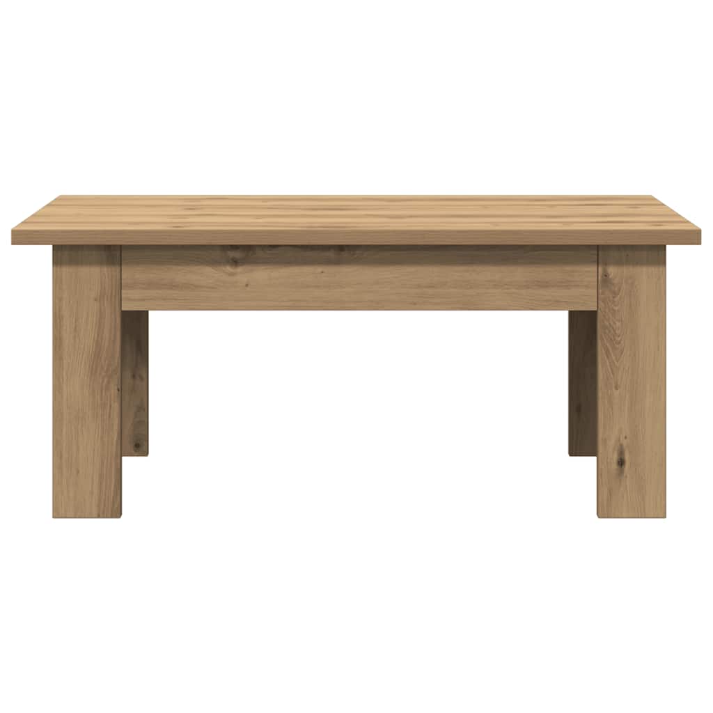 sofabord 100x60x42 cm konstrueret træ kunsteg