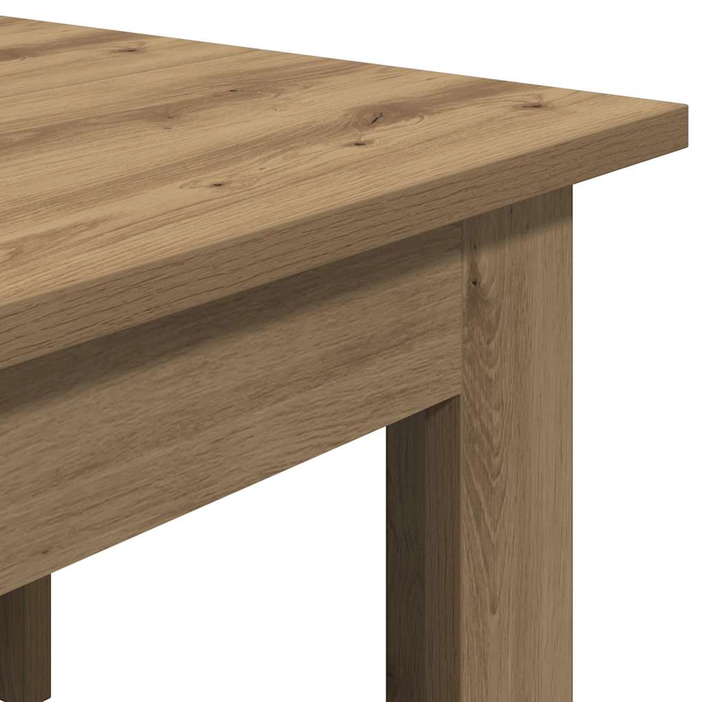 sofabord 100x60x42 cm konstrueret træ kunsteg