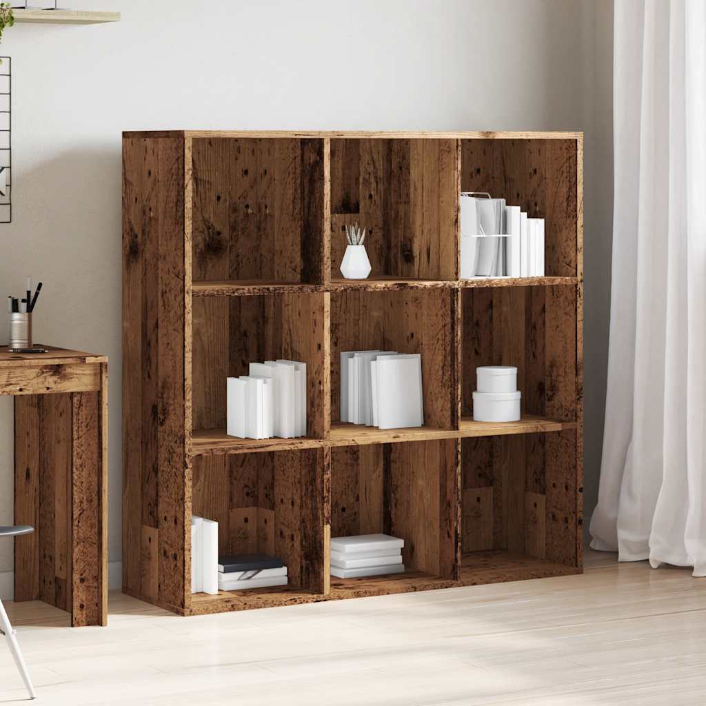 bogreol 98x29x97,5 cm antikt træ