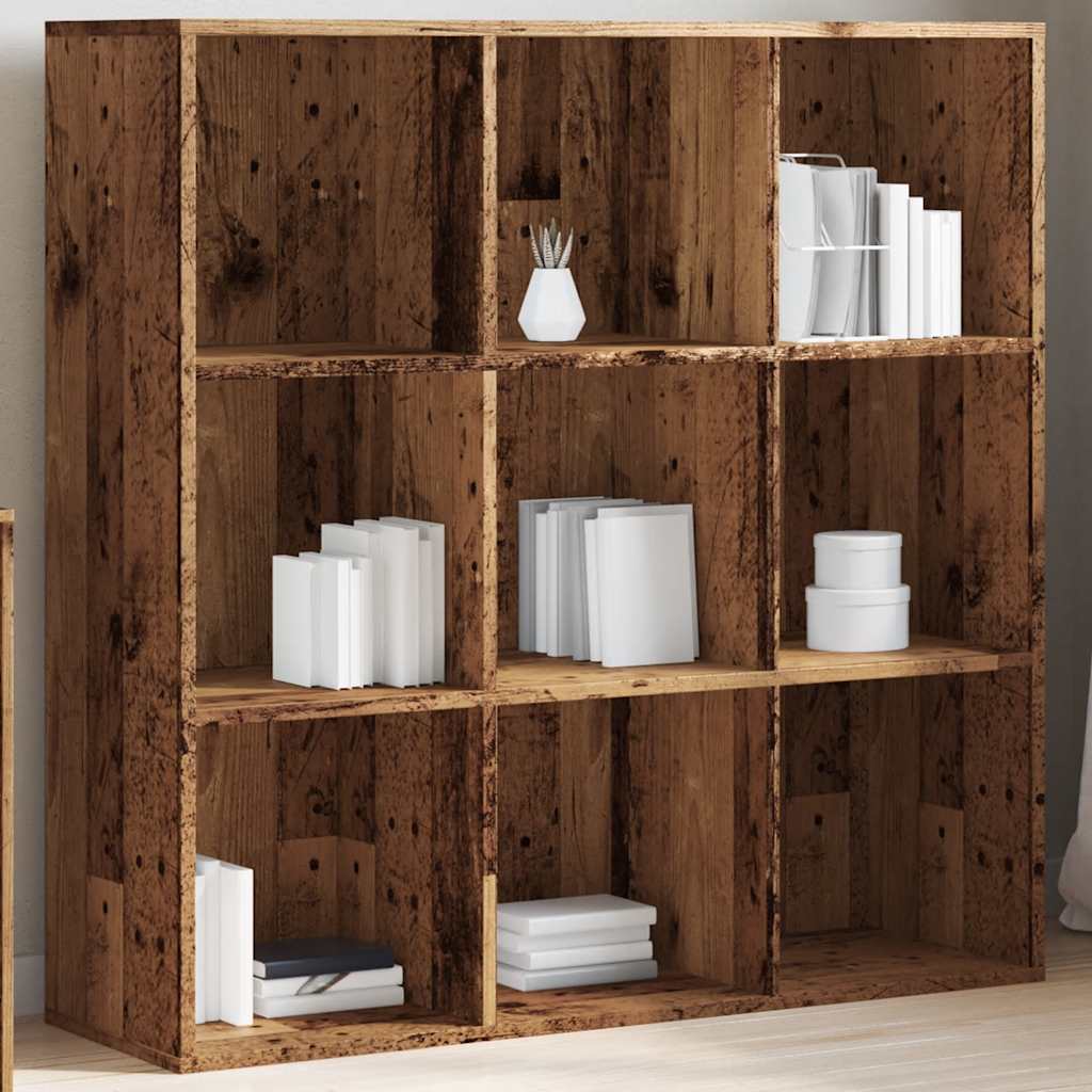 bogreol 98x29x97,5 cm antikt træ
