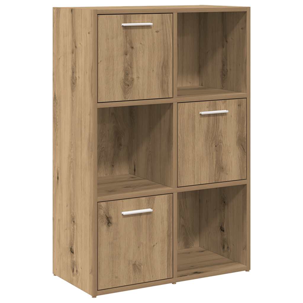 bogreol 60,5x30x90 cm konstrueret træ kunsteg
