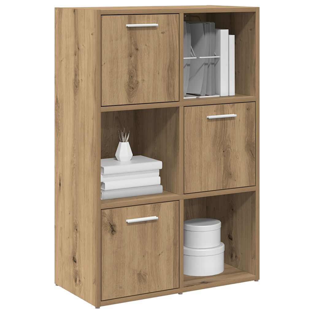 bogreol 60,5x30x90 cm konstrueret træ kunsteg