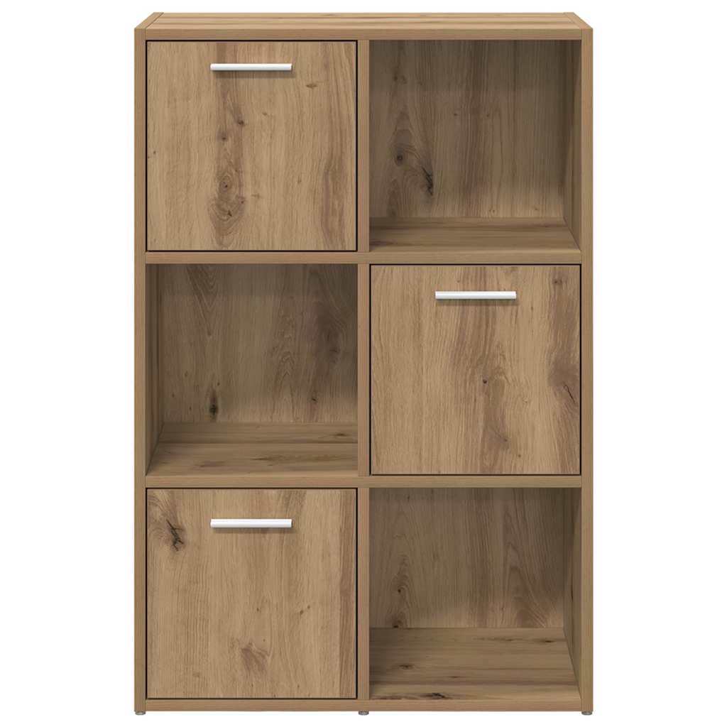 bogreol 60,5x30x90 cm konstrueret træ kunsteg