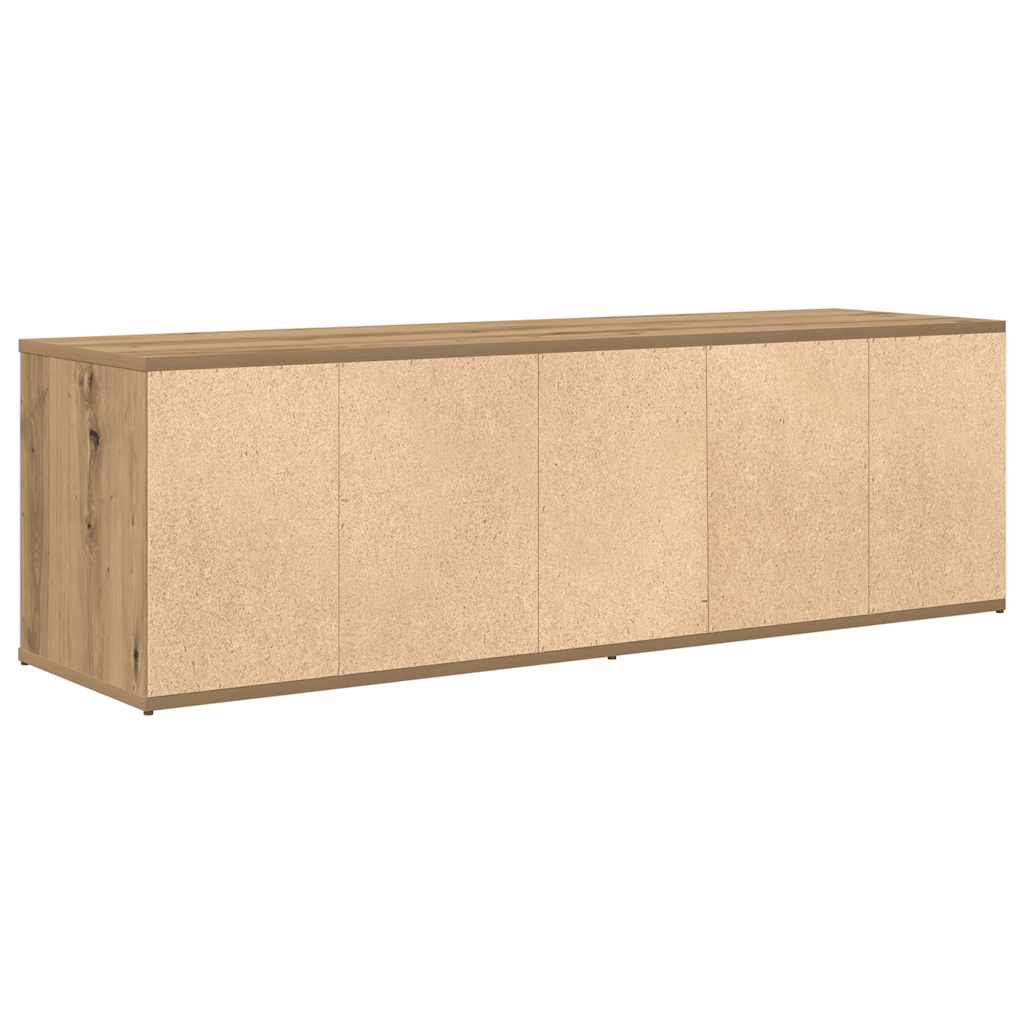 tv-bord 120x34x37 cm konstrueret træ egetræsfarve