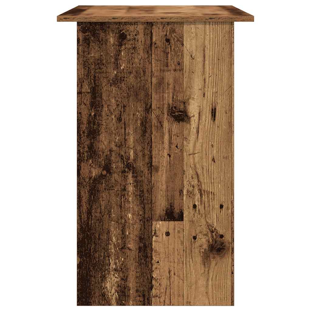 skrivebord 90x50x74 cm konstrueret træ antikt trælook