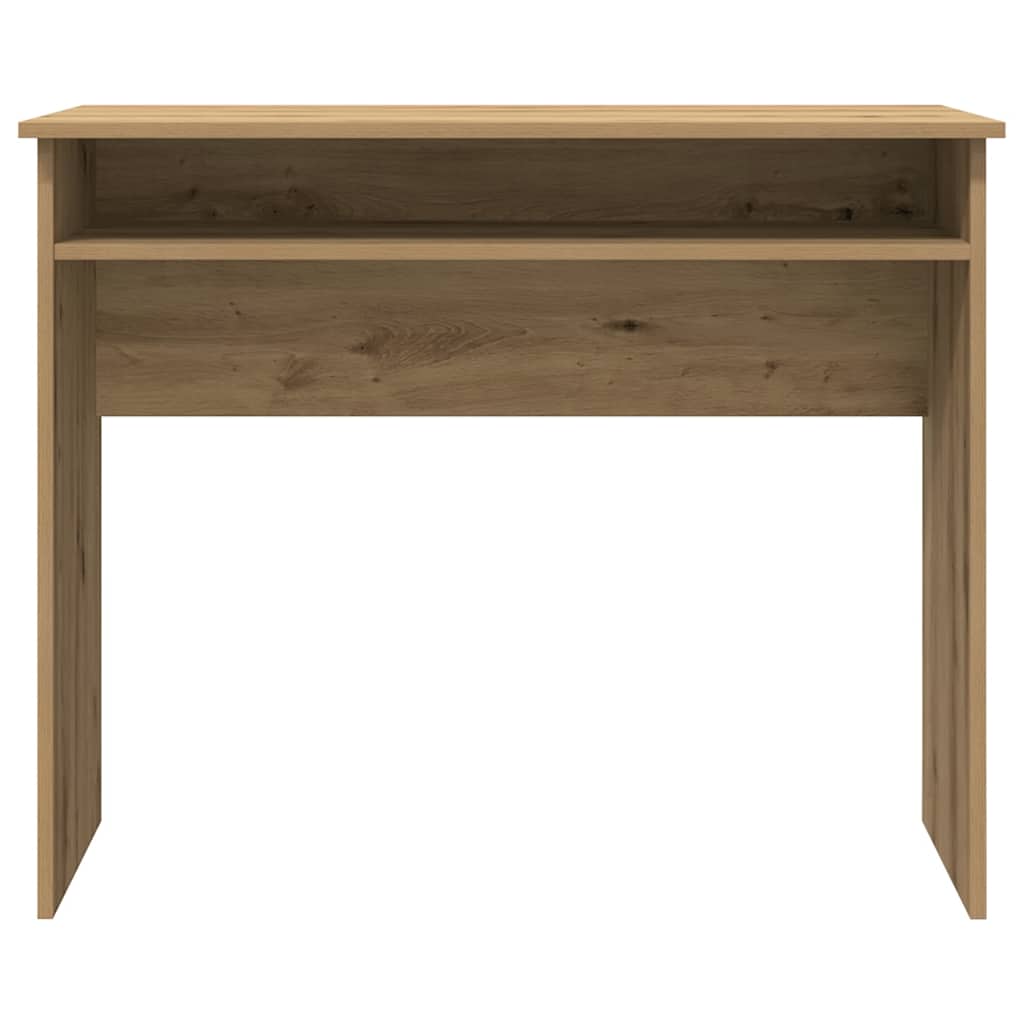 skrivebord 90x50x74 cm konstrueret træ kunsteg