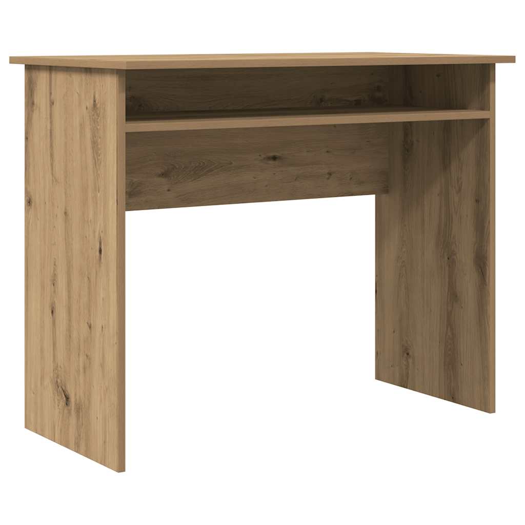 skrivebord 90x50x74 cm konstrueret træ kunsteg