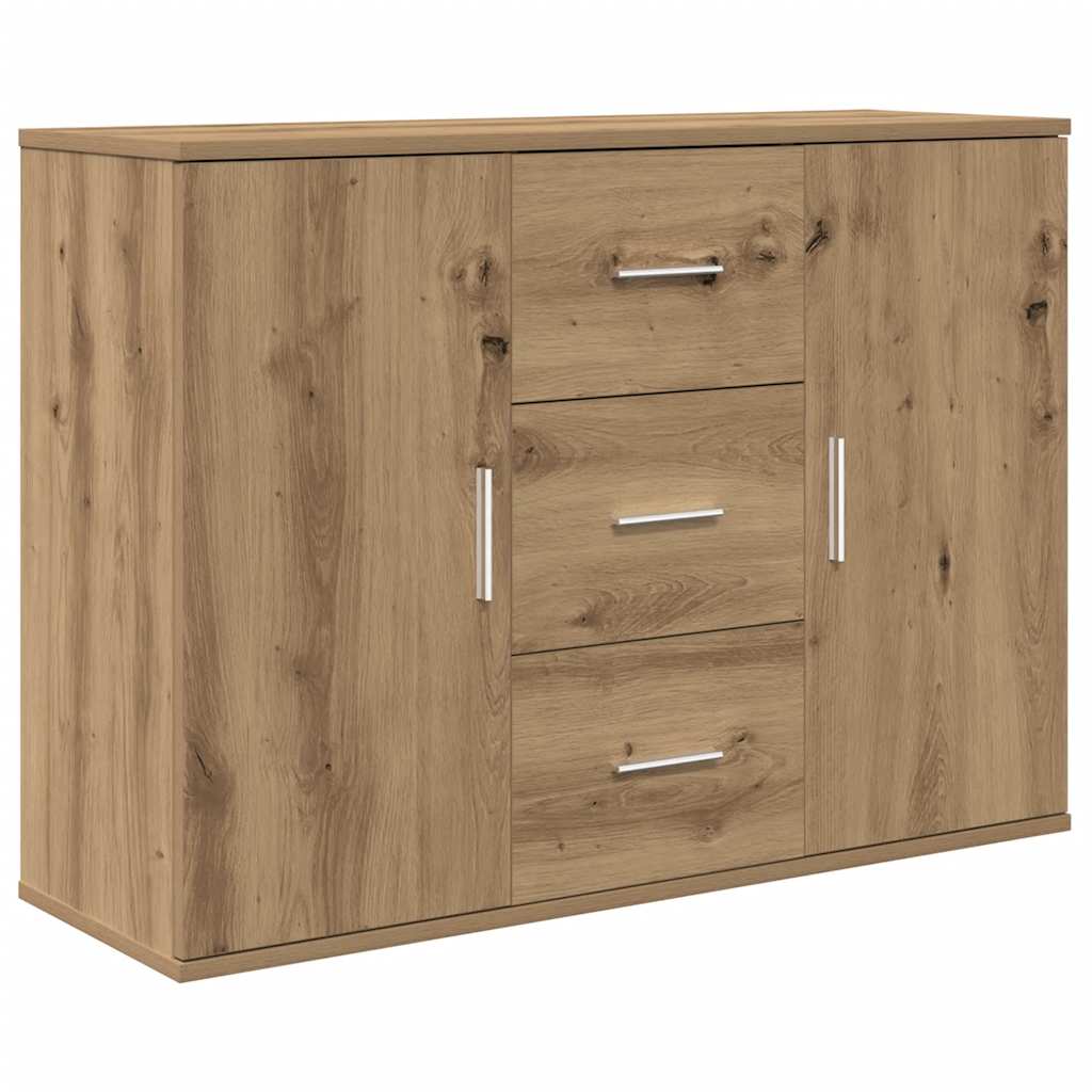 skænk 90x29,5x65 cm konstrueret træ kunsteg