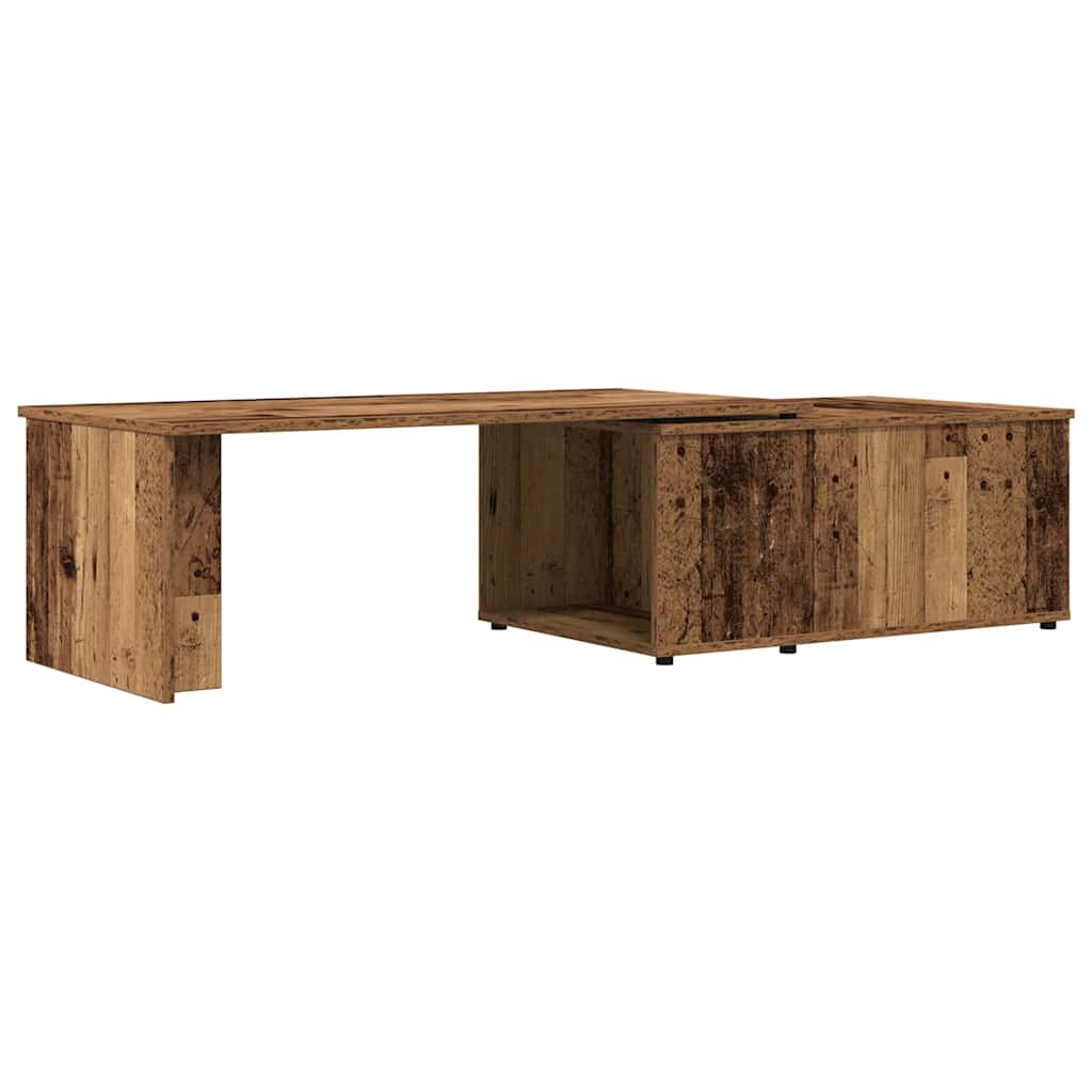 sofabord 150x50x35 cm konstrueret træ antikt træ