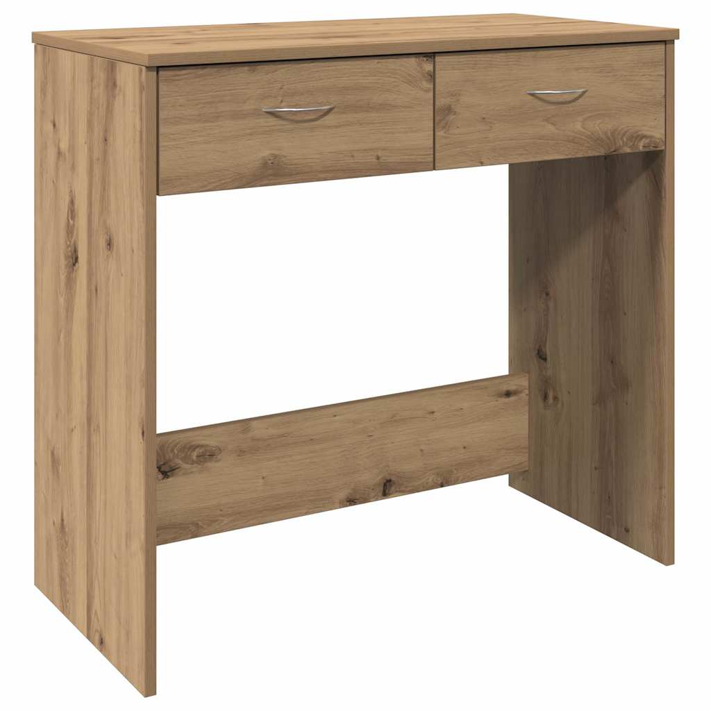 skrivebord 80x40x75 cm konstrueret træ kunsteg