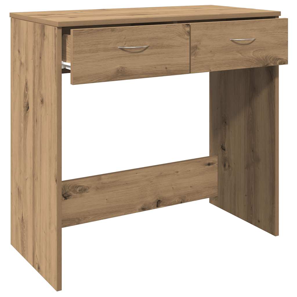 skrivebord 80x40x75 cm konstrueret træ kunsteg